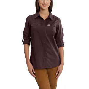 Carhartt Women's Deep Wine Force Ridgefield Shirt