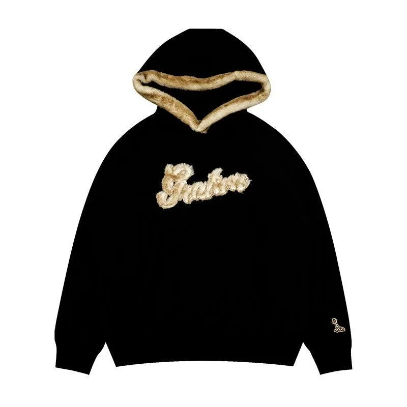 GRAF Fur Patchwork Hoodie