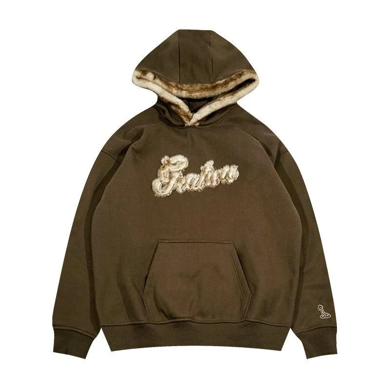 GRAF Fur Patchwork Hoodie