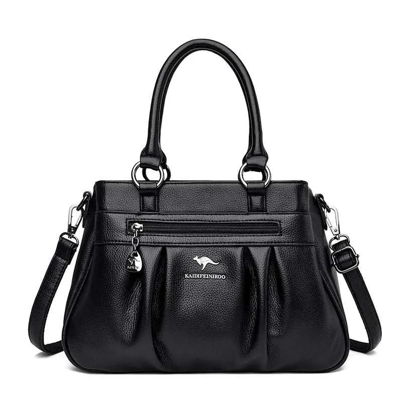 Leather Hand Bags Big Capacity