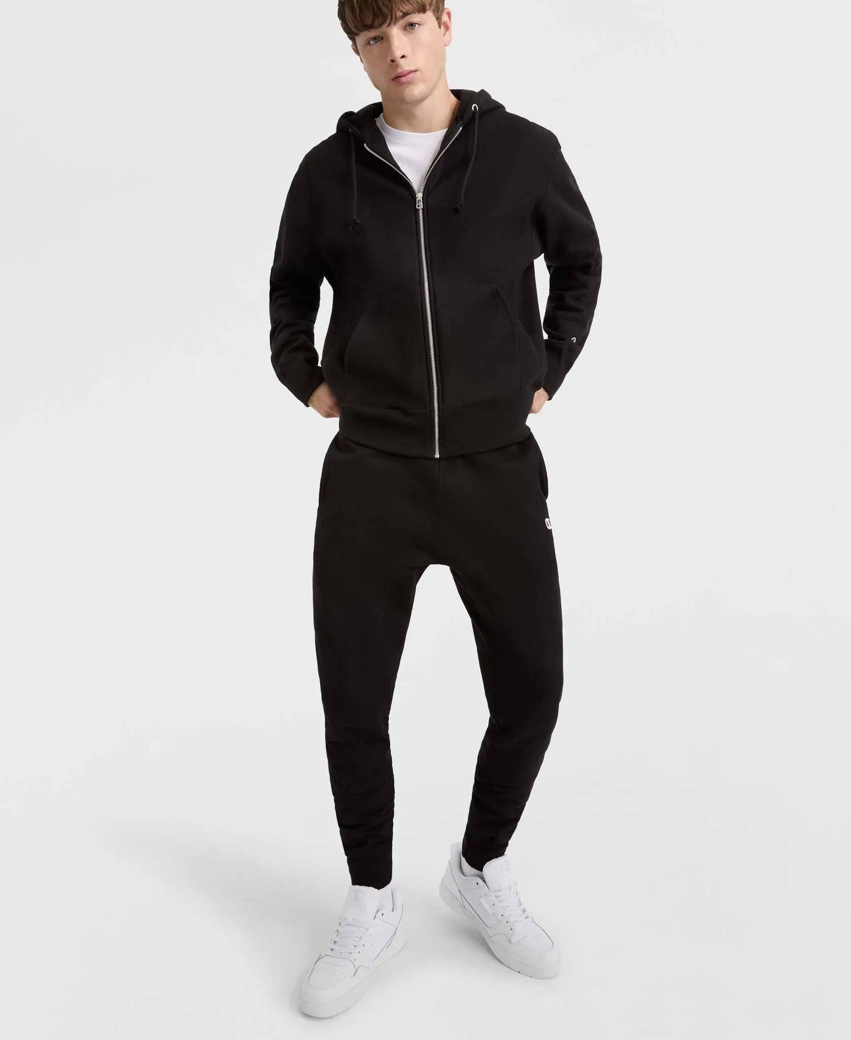 Reverse Weave Full-Zip Hoodie