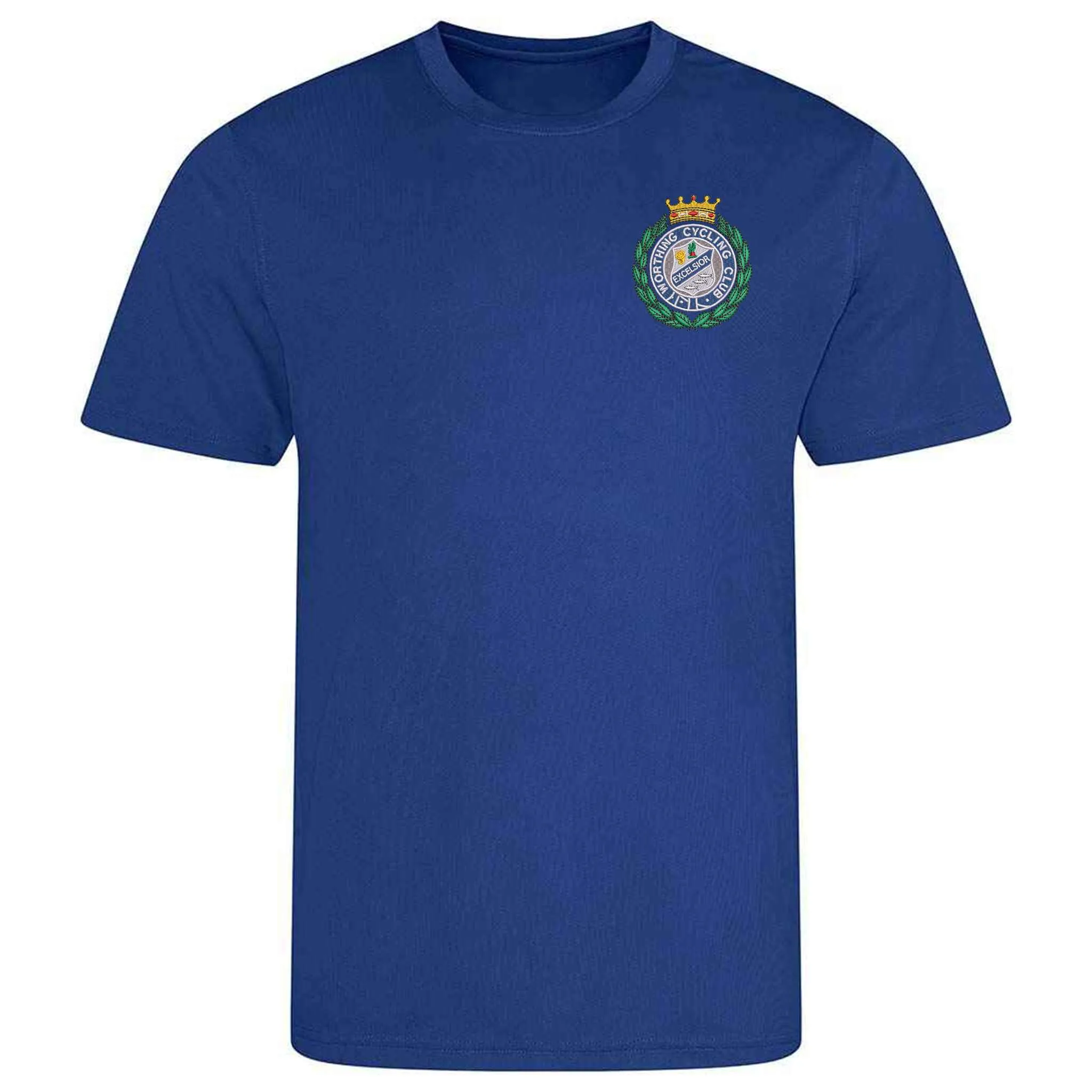 Worthing Excelsior Cycling Club Embroidered Wicking Material T-Shirt